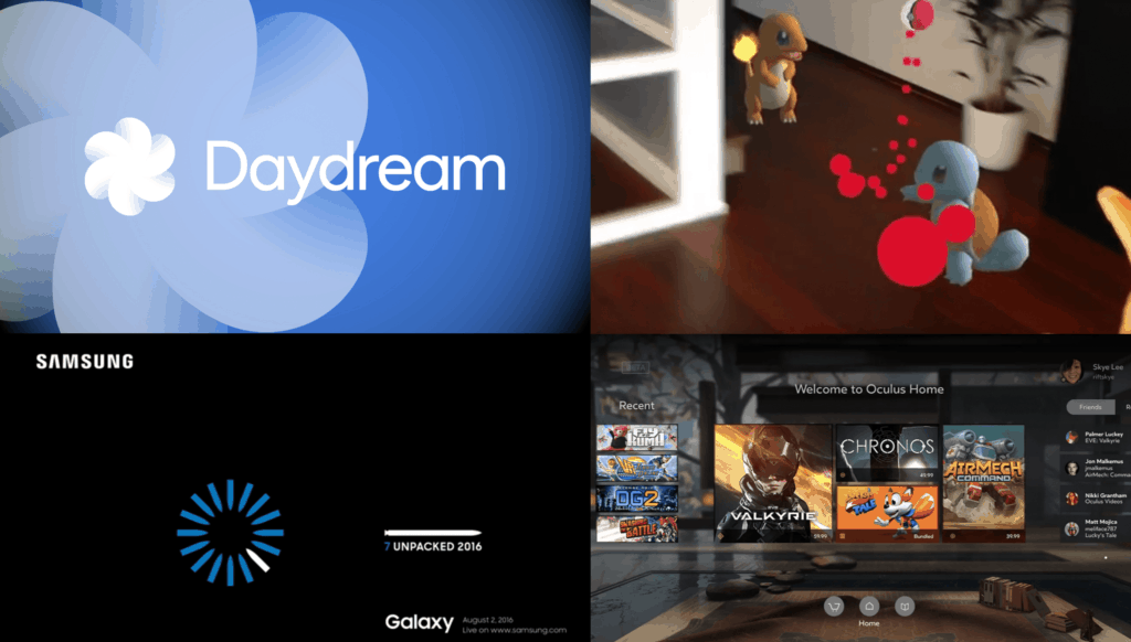 Google, Samsung, Oculus, Microsoft Hololens