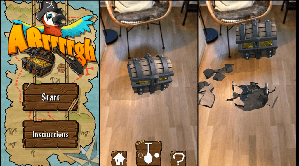ARrrrrgh AR-spel skattjakt Warpin